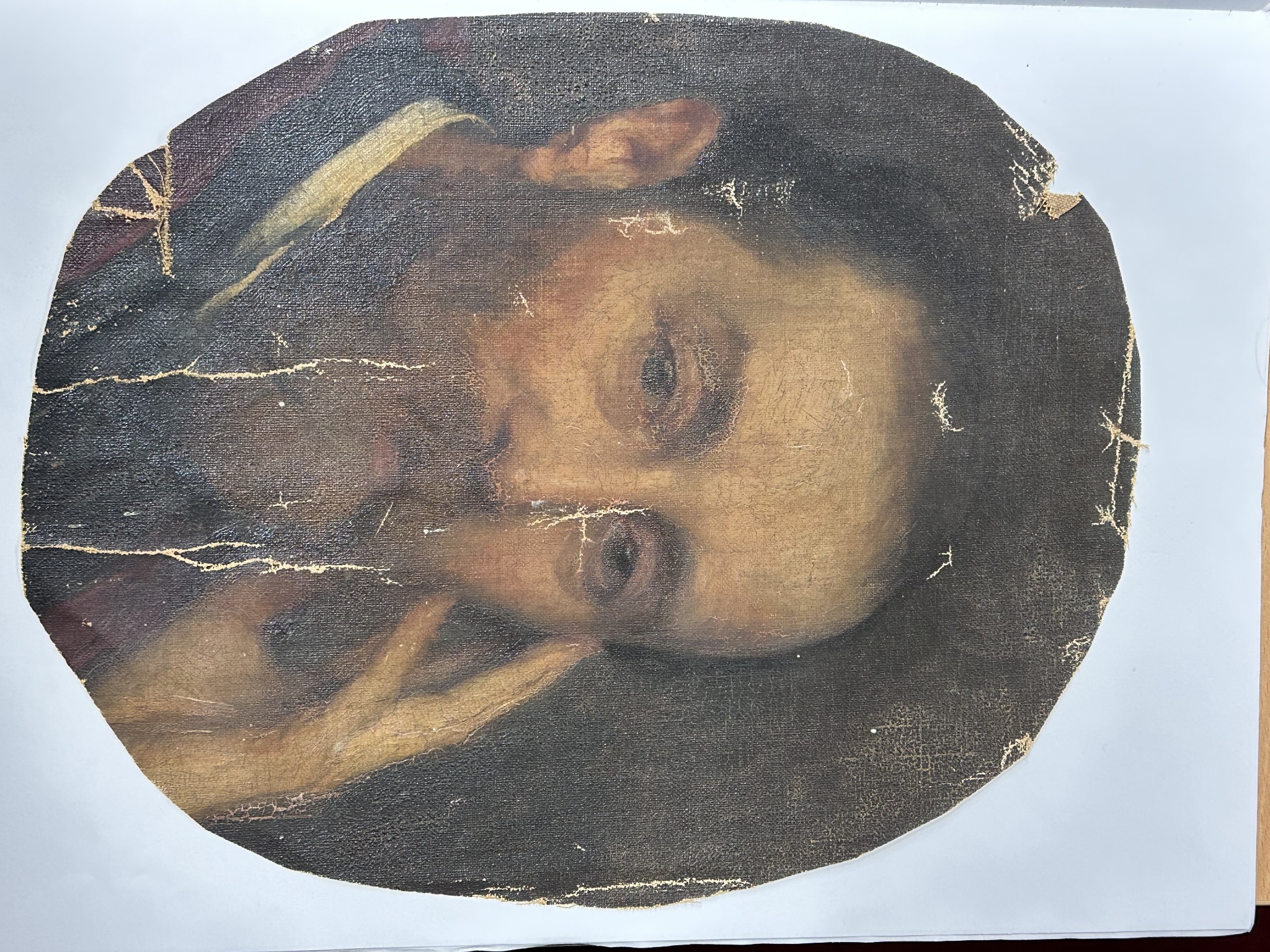 Painted portrait of William Thornley Stoker, identified in the accompanying catalogue label as by Walter Osborne
