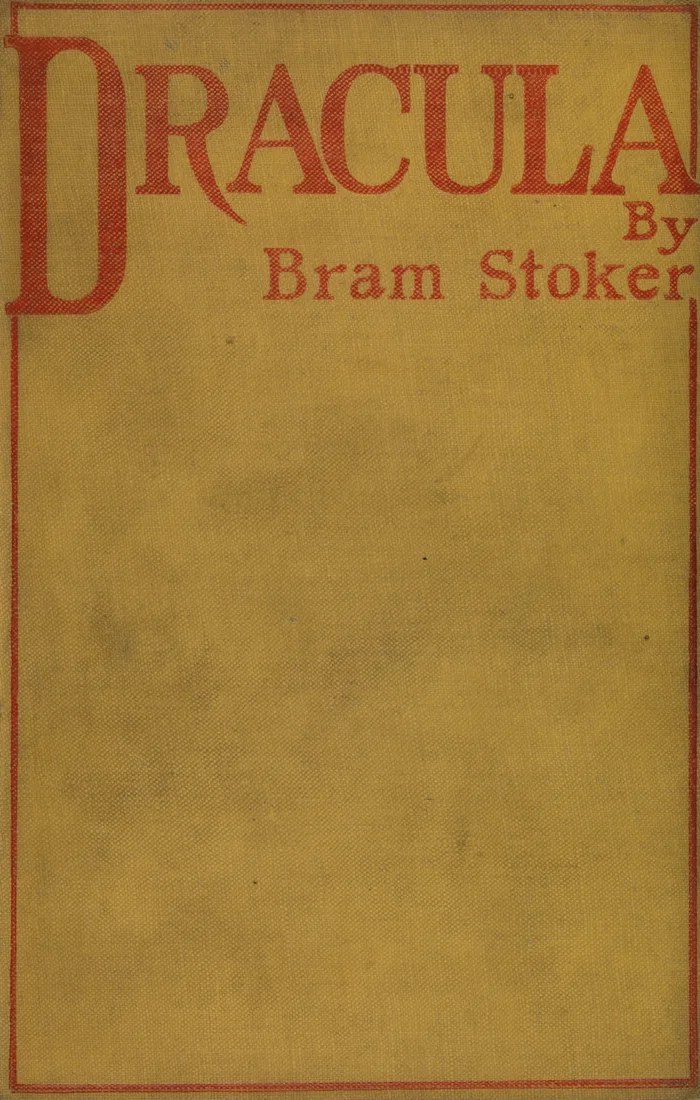 Dracula, 1897 first edition, yellow cloth cover