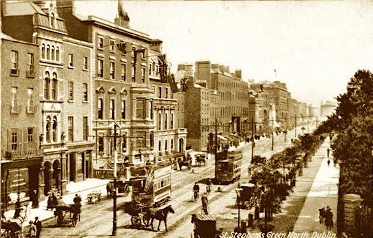 7 St Stephen’s Green, where Bram lodged in 1877