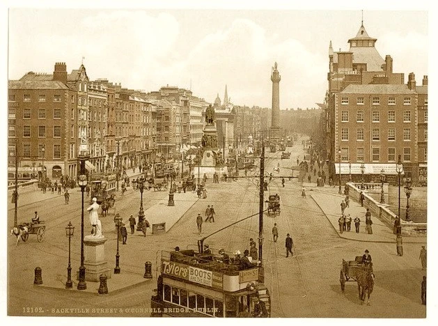 Sackville Street and O’Connell Bridge
