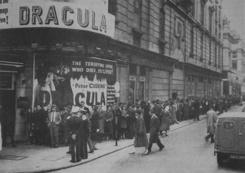 Queue for a Dracula film screening