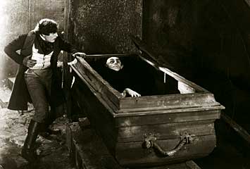 Max Schreck and Gustav von Wangenheim in Nosferatu (1922).