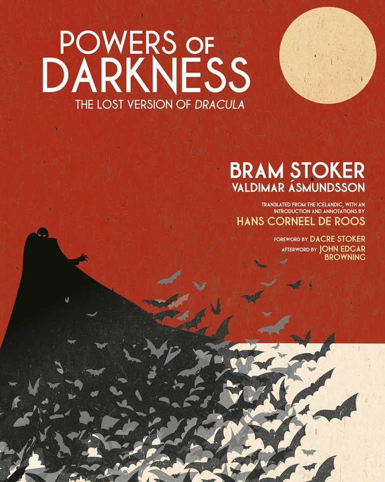 Red cover of Powers of Darkness, The Overlook Press, 2017.