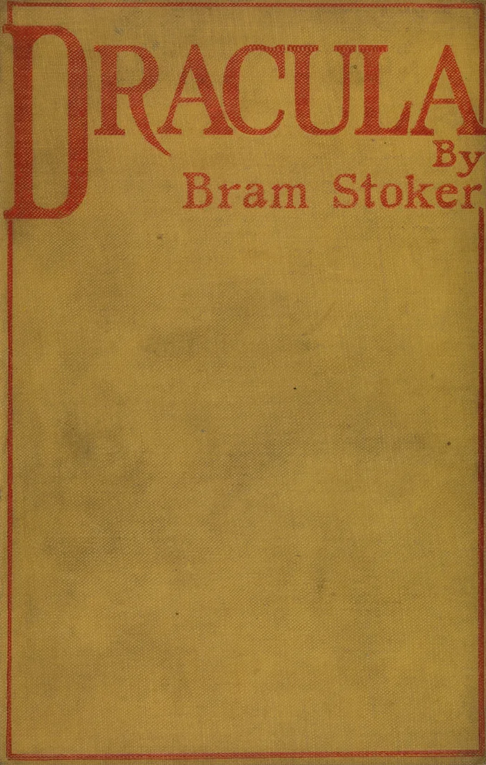 Dracula, 1897 first edition, yellow cloth cover