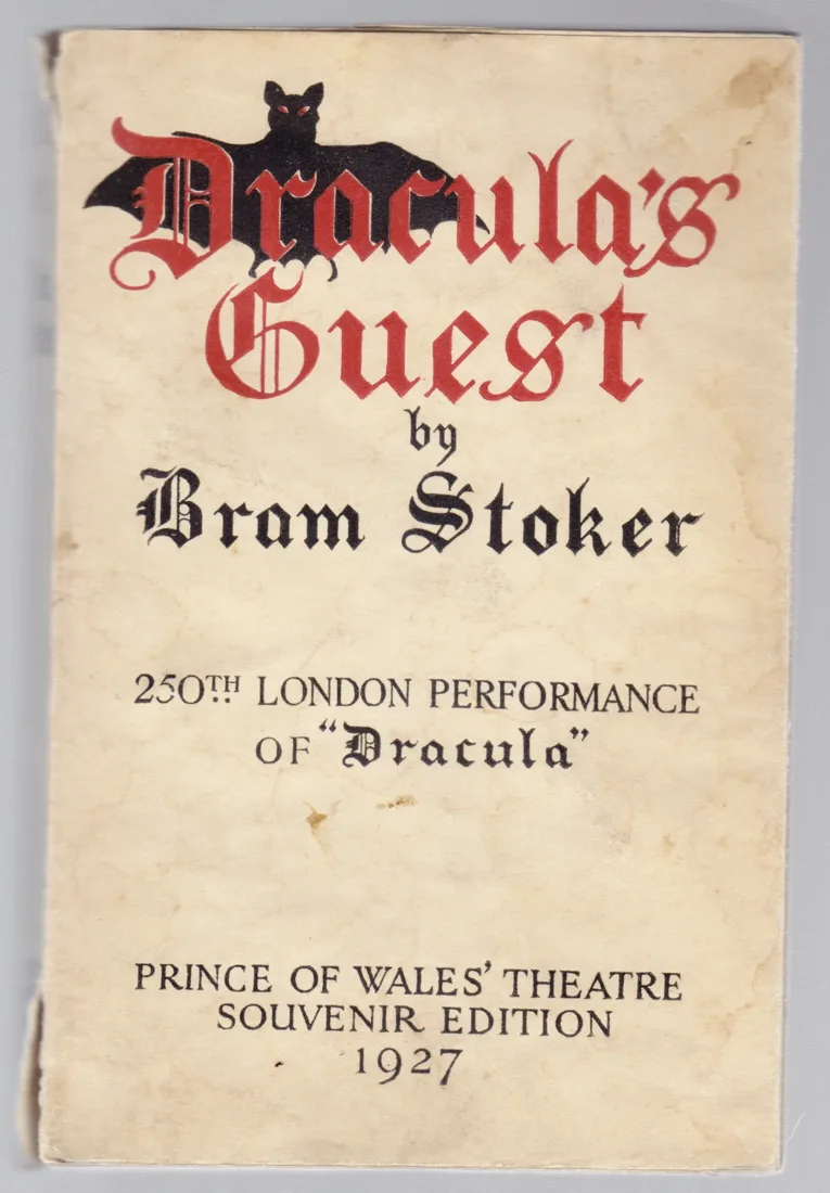 Dracula’s Guest, 250th performance souvenir edition, 1927 (cover)