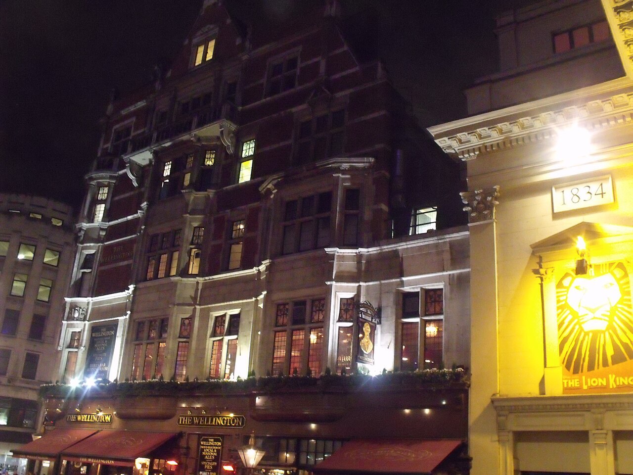 The Lyceum Theatre on Wellington Street, London.