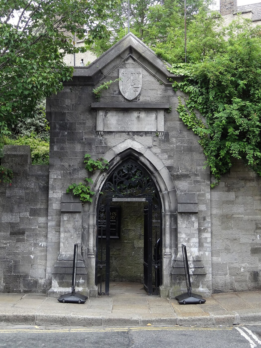 The entrance gate to Marsh’s Library, Dublin.