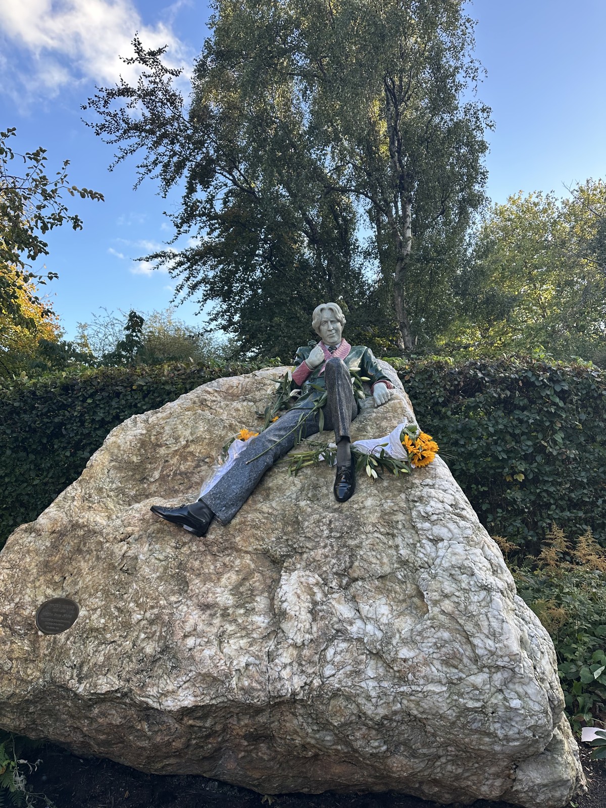 Oscar Wilde Memorial by Danny Osborne, Merrion Square, Dublin.